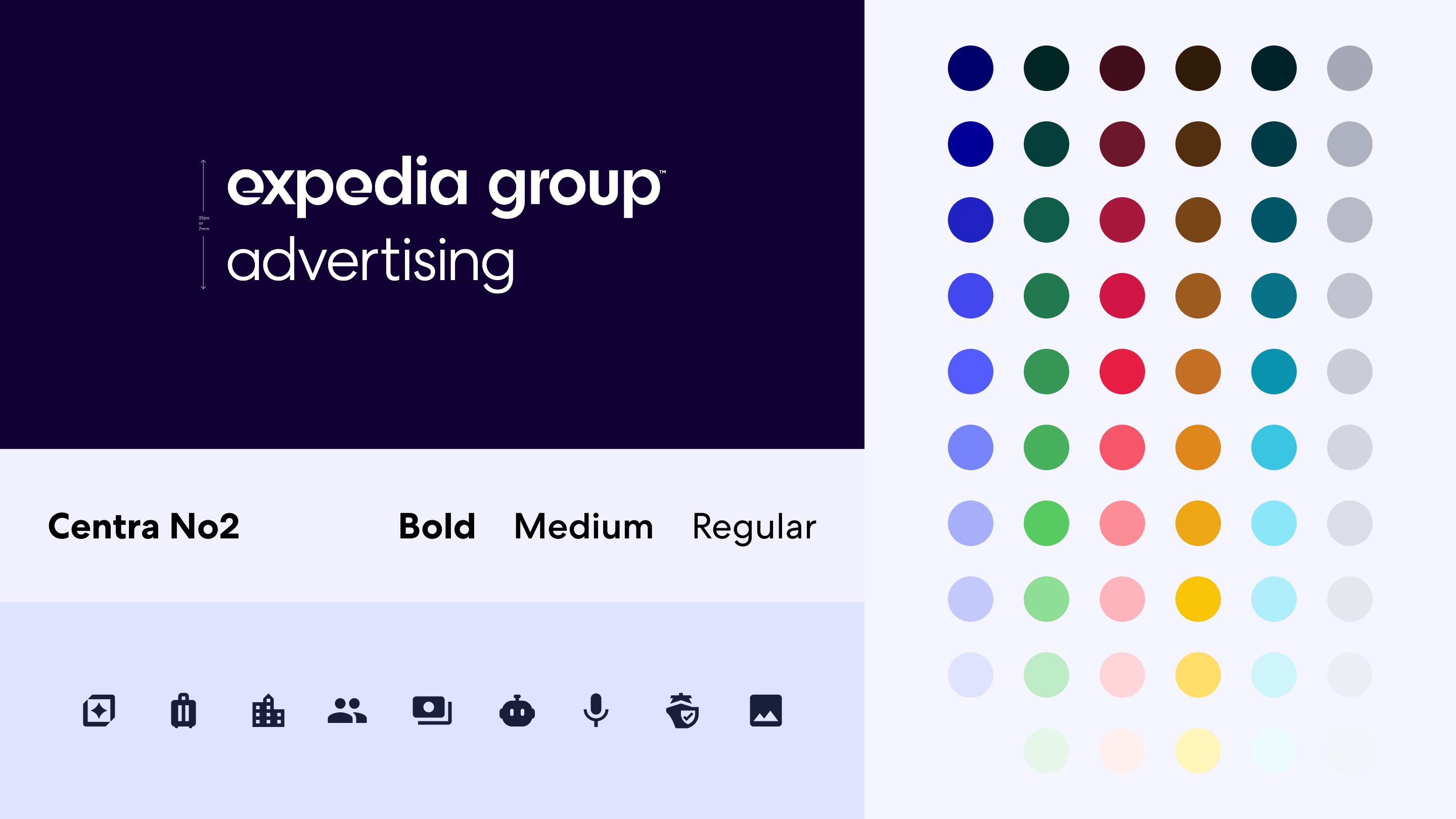 Expedia Group advertising visual identity system