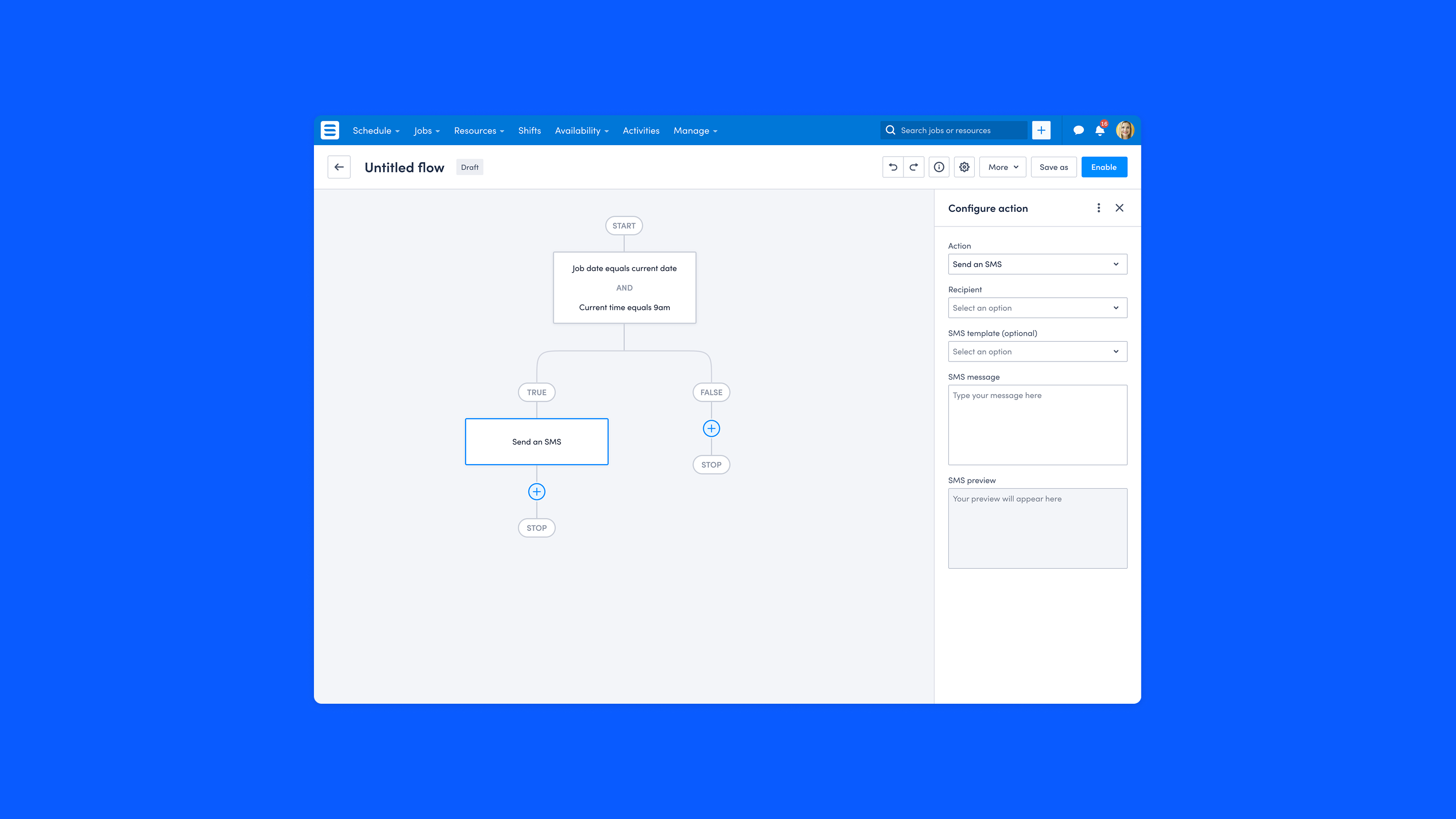 Skedulo full-width project visual
