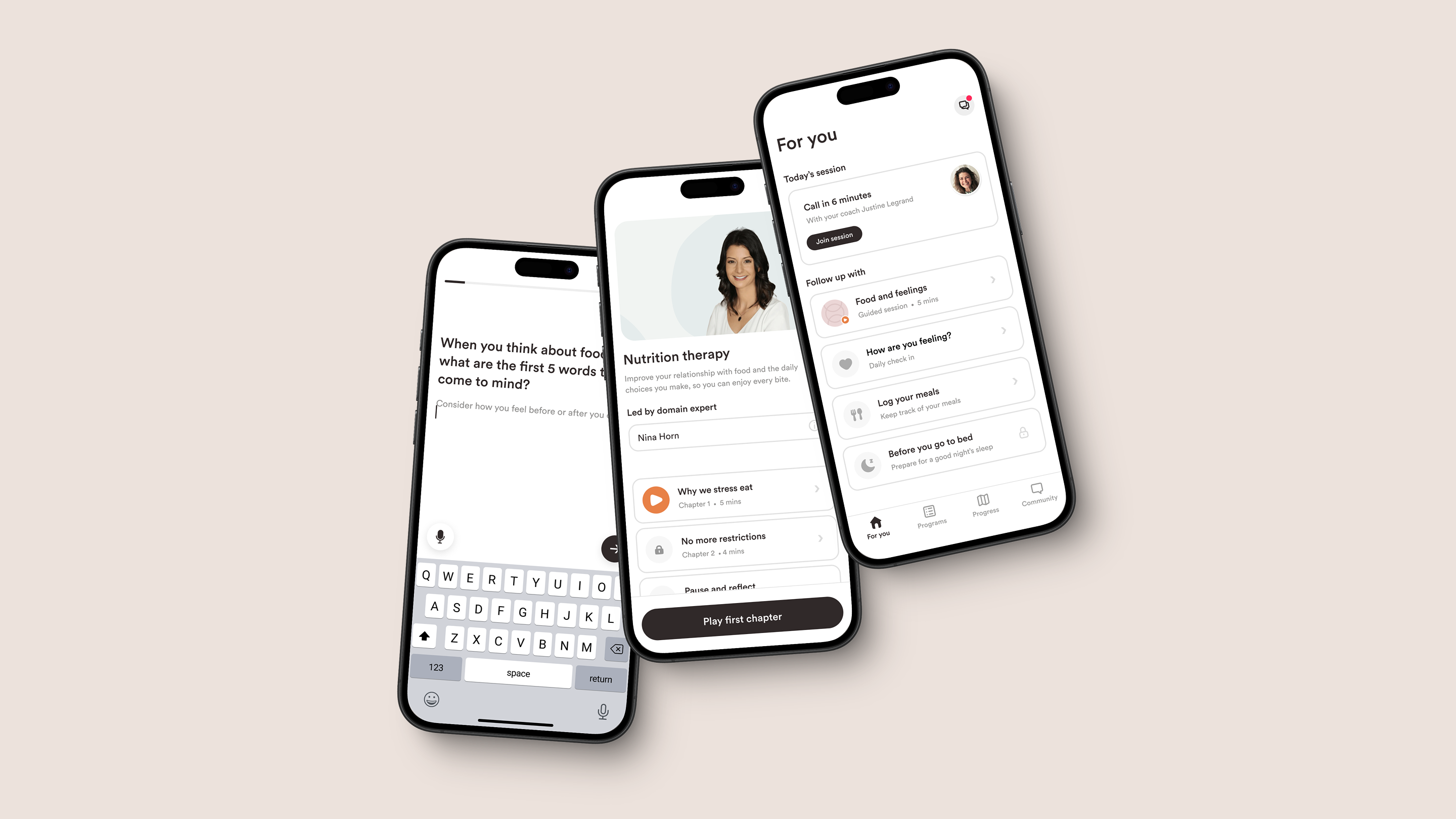 Wholly Health three-phone product overview
