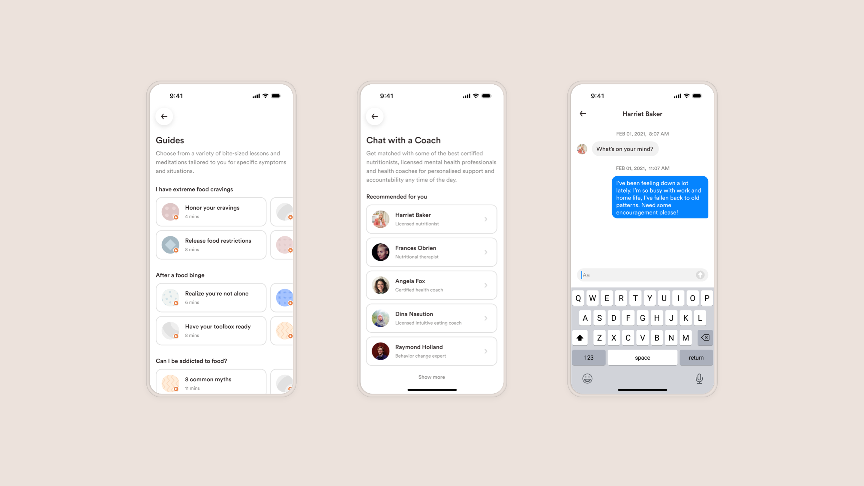 Wholly Health three-phone experience collection