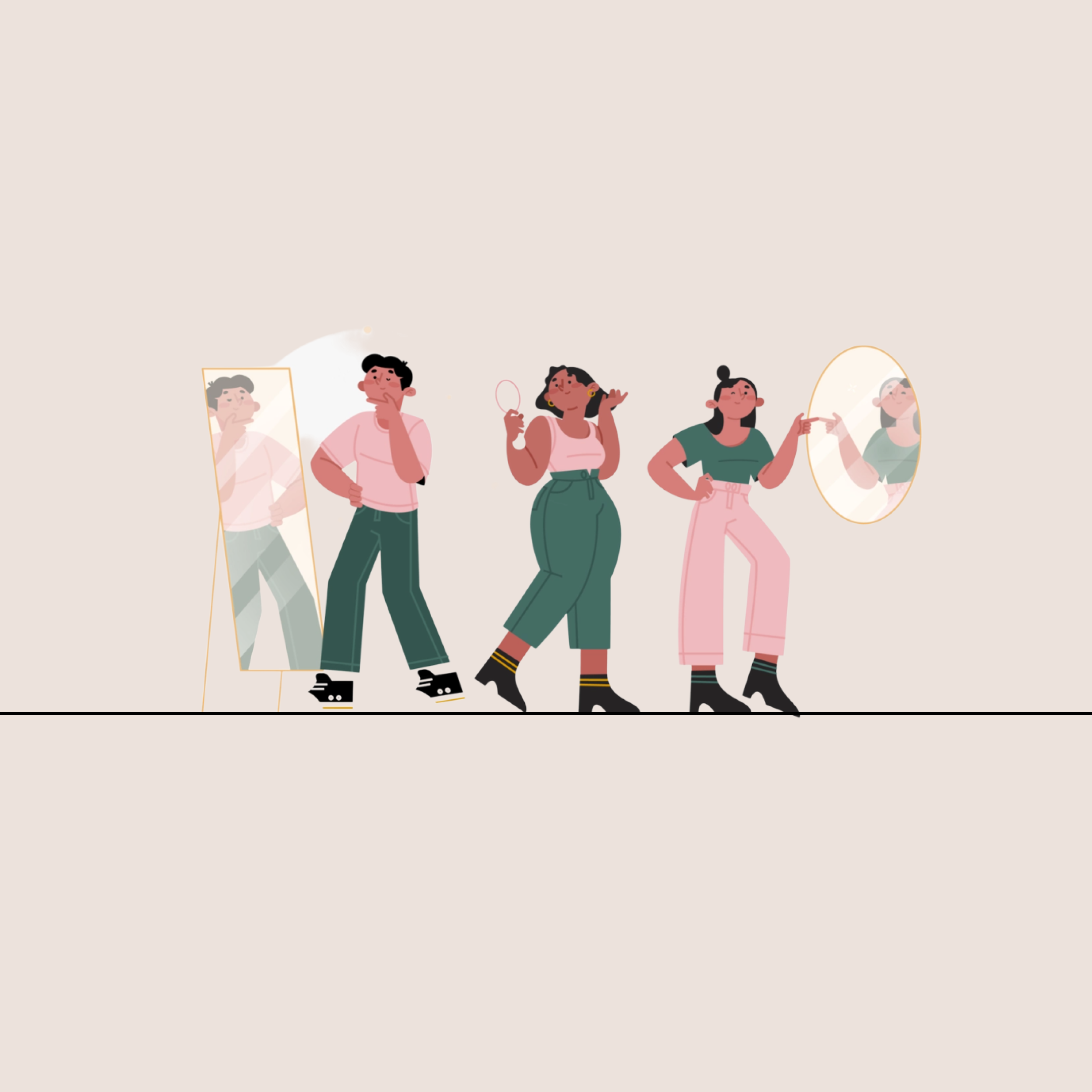 Wholly Health personal wellbeing illustration